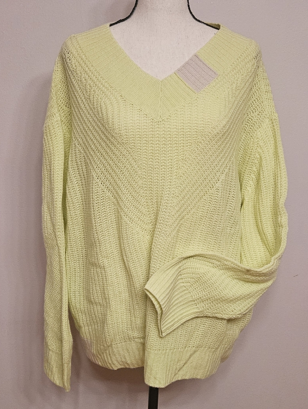 Lisa Todd V-Neck Sour Patch Lightweight Knit Sweater